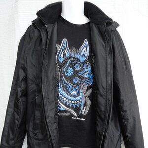 Calvin Klein Coat Water & Wind Resistant Hooded Jacket Black Men's Size Small